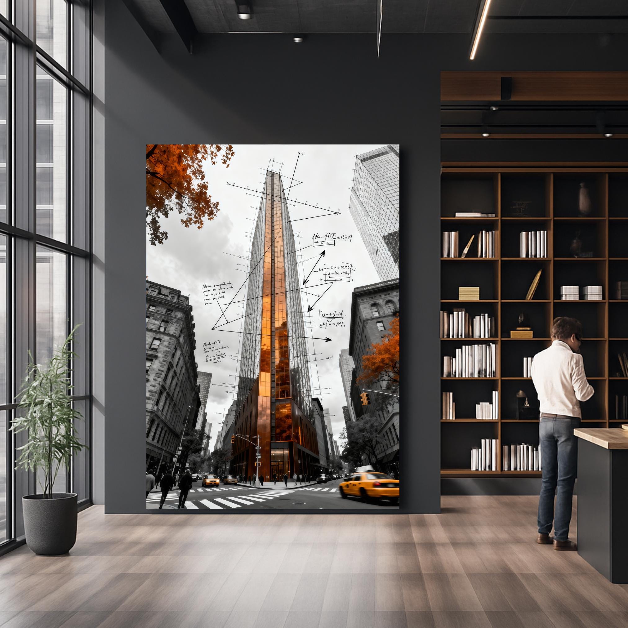 Copper Facade NYC Skyscraper Poster Print | Architectural Art | Multiple Sizes | Premium Matte Paper or Digital Download AffinityArts