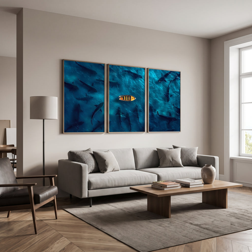 3 formats: Three ways to bring this underwater print home — poster, canvas, or digital file