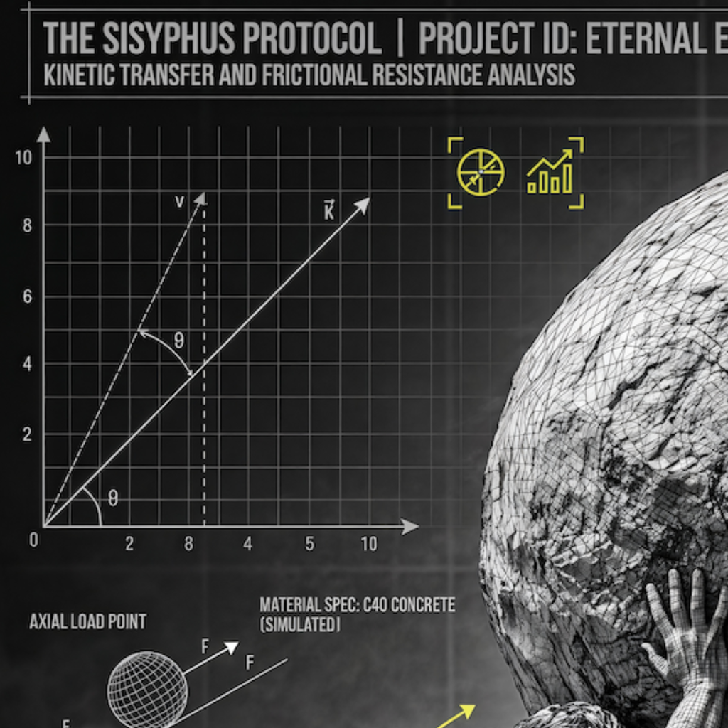 Mythology Wall Art Print – Sisyphus Dark Academia Poster, Masculine Office Decor, Moody Greek God Art, Blueprint Wall AffinityArts