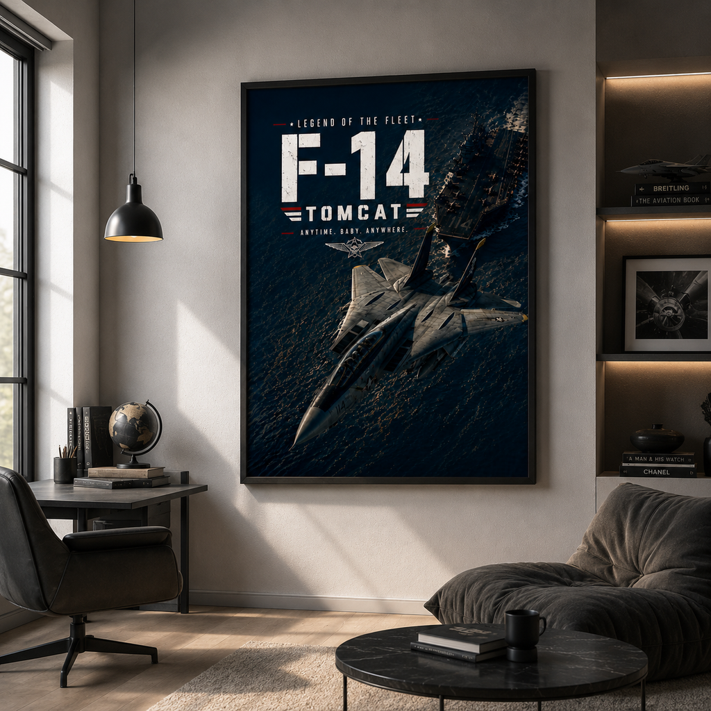 F14 Tomcat artwork as digital file — your size, your printer, your walls