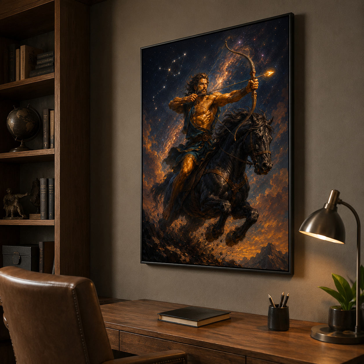 star sign poster – zodiac wall decor for living room, office, or bedroom