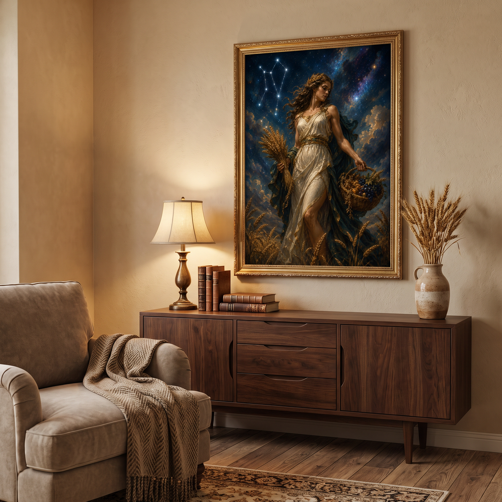 a feminine wall art piece for anyone who feels closest to the stars