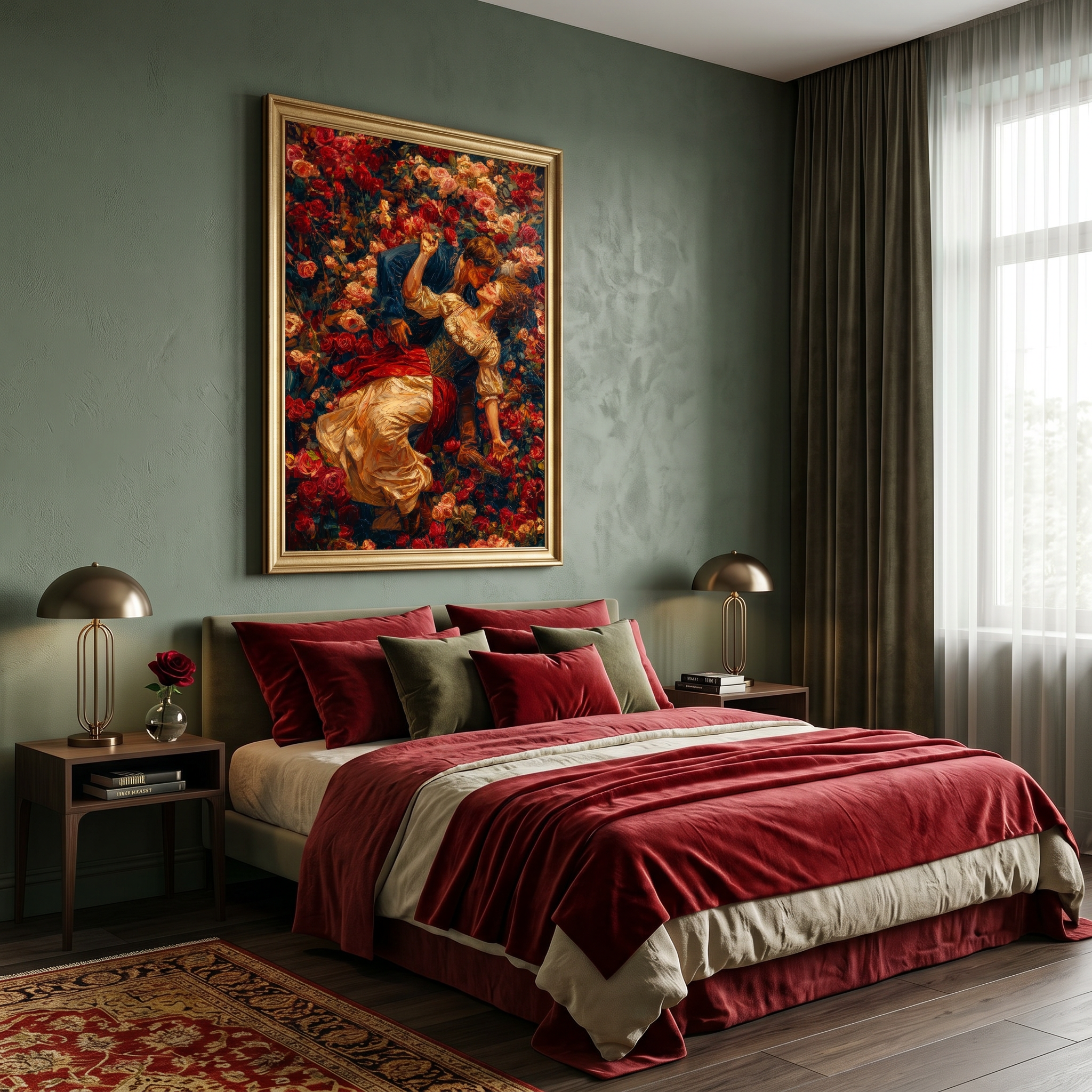 Romantic art print — premium matte poster, archival giclée ink, 250gsm fine art paper