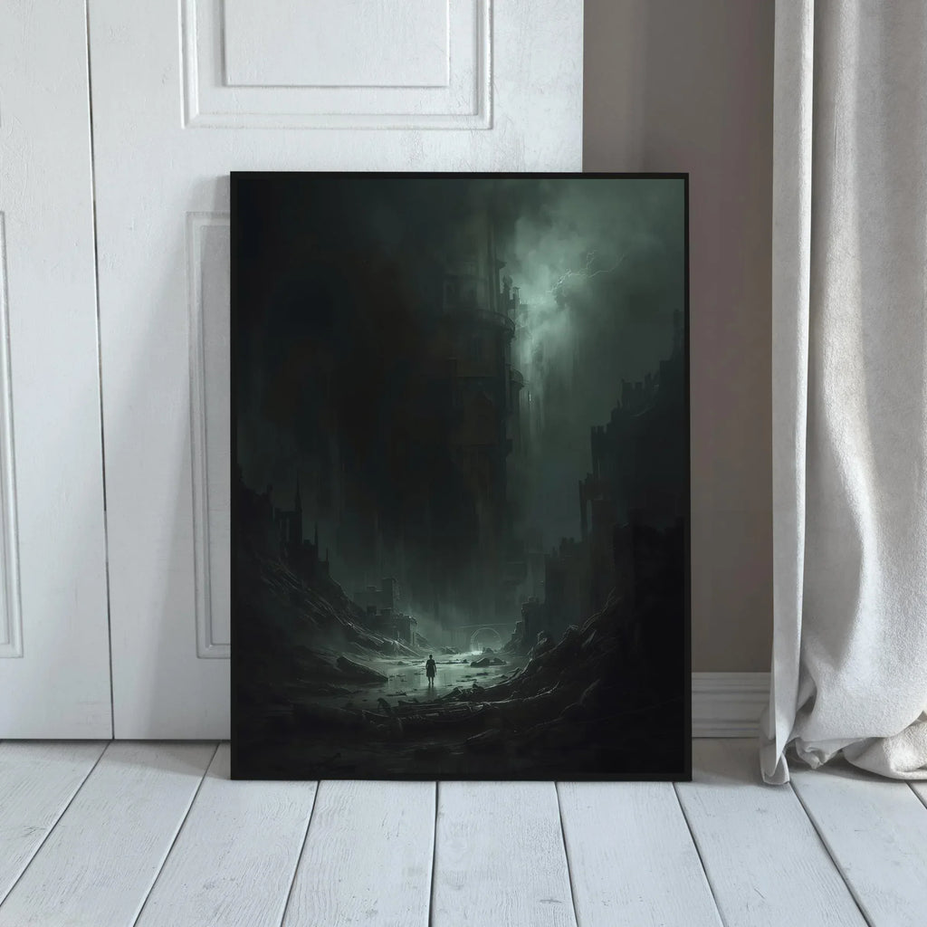 Dark Fantasy Art Print: Apocalypse Survivor, Gothic Wall Decor - AffinityArts 