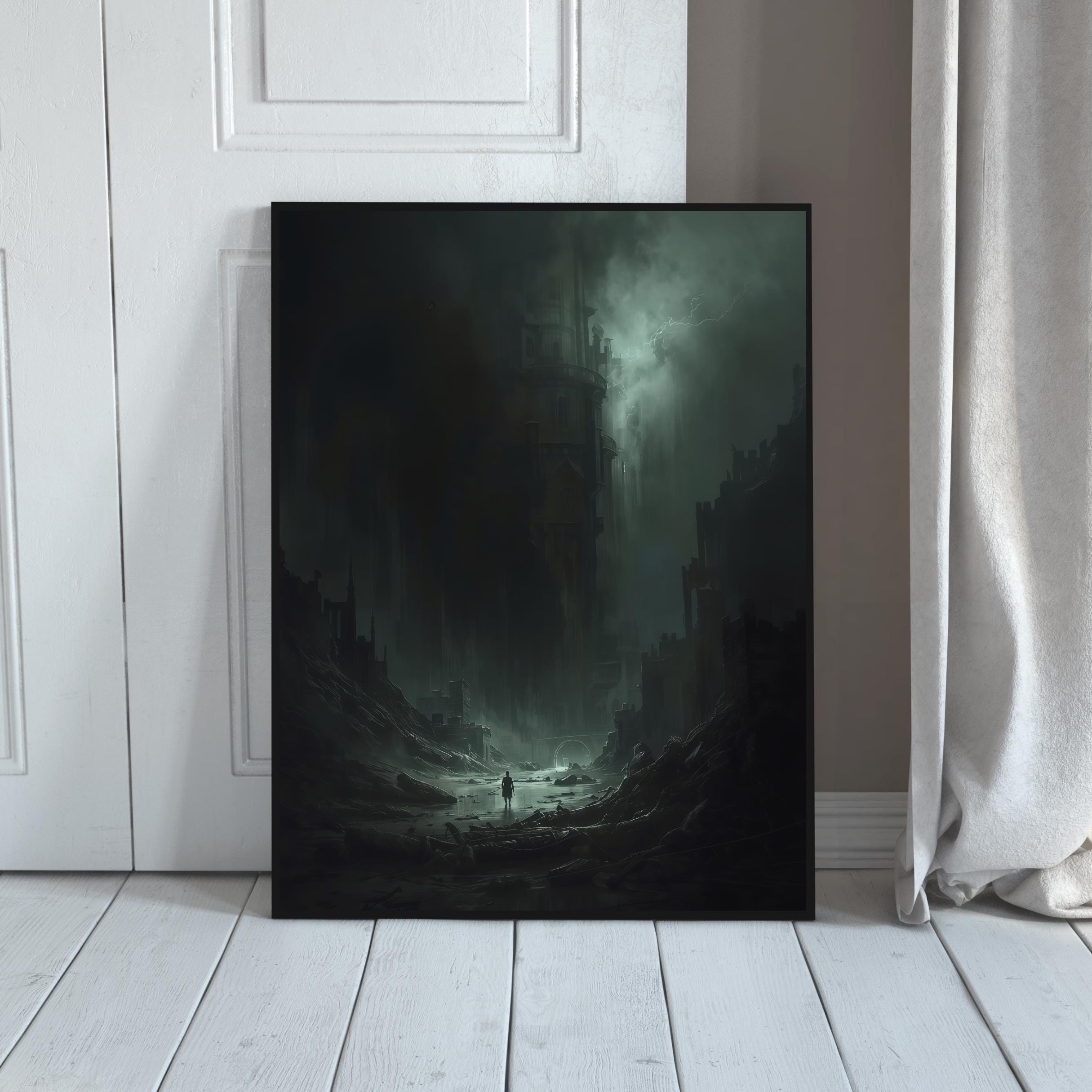 Dark Fantasy Art Print: Apocalypse Survivor, Gothic Wall Decor
