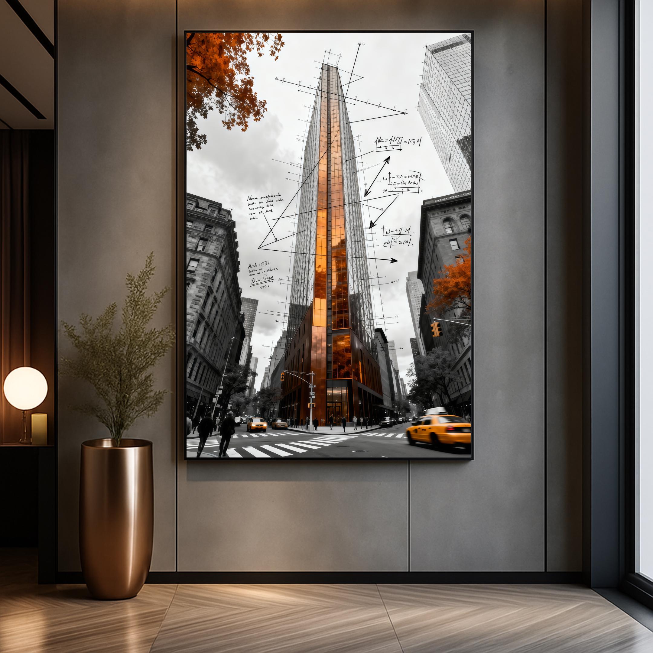 Copper Facade NYC Skyscraper Poster Print | Architectural Art | Multiple Sizes | Premium Matte Paper or Digital Download AffinityArts