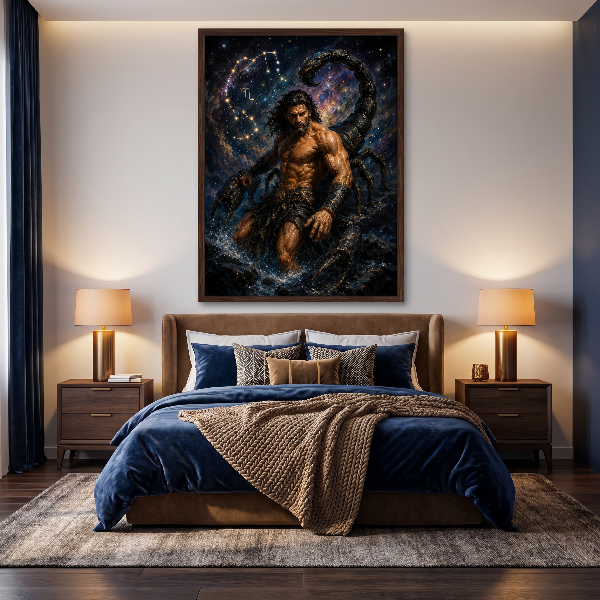 Home office zodiac wall art print — digital download
