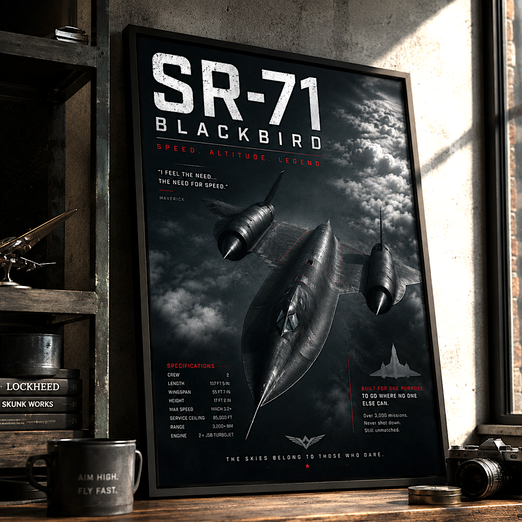 sr 71 art print bringing quiet intensity to a home study