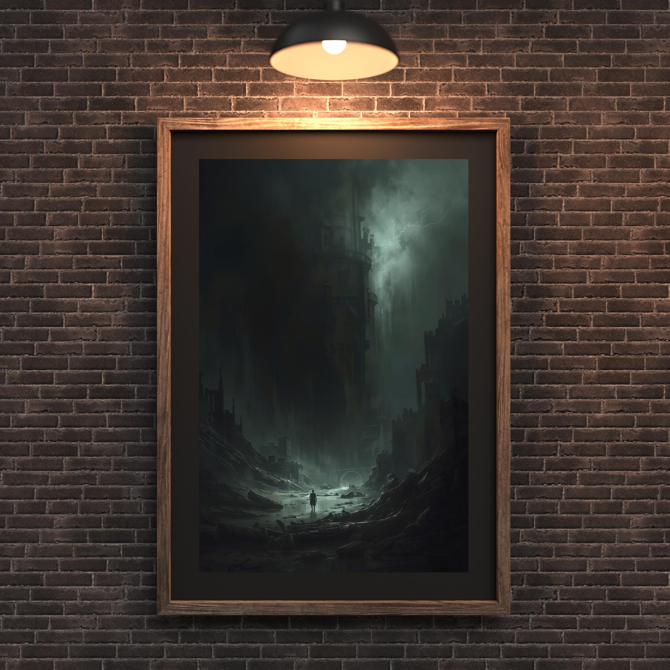 Dark Fantasy Art Print: Apocalypse Survivor, Gothic Wall Decor