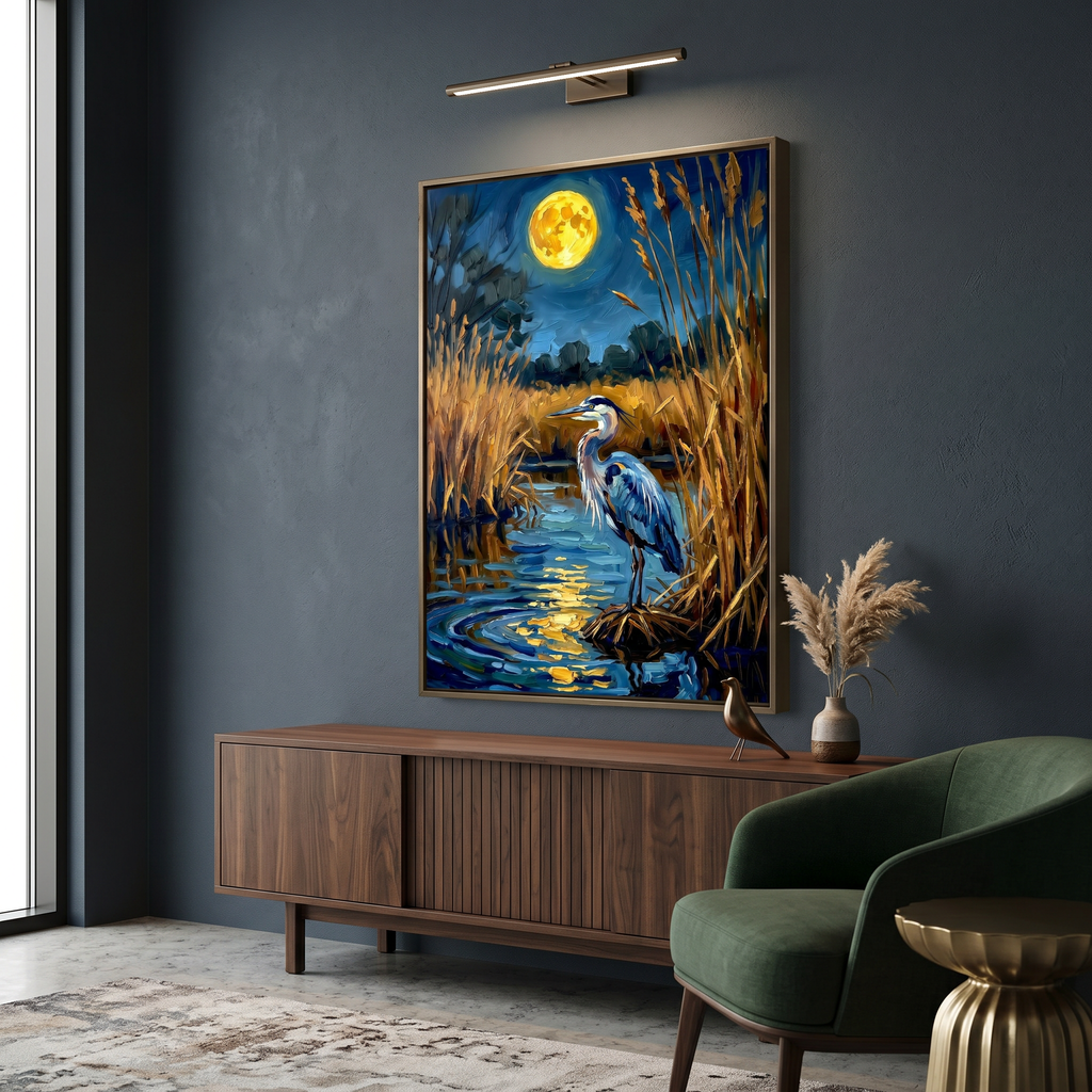 Canvas print close-up — 1.5-inch gallery wrap depth, image continues around edges, no frame needed.