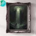 Dark Fantasy Art Print, Gates from Darkness to Light, Satin Paper - AffinityArts 