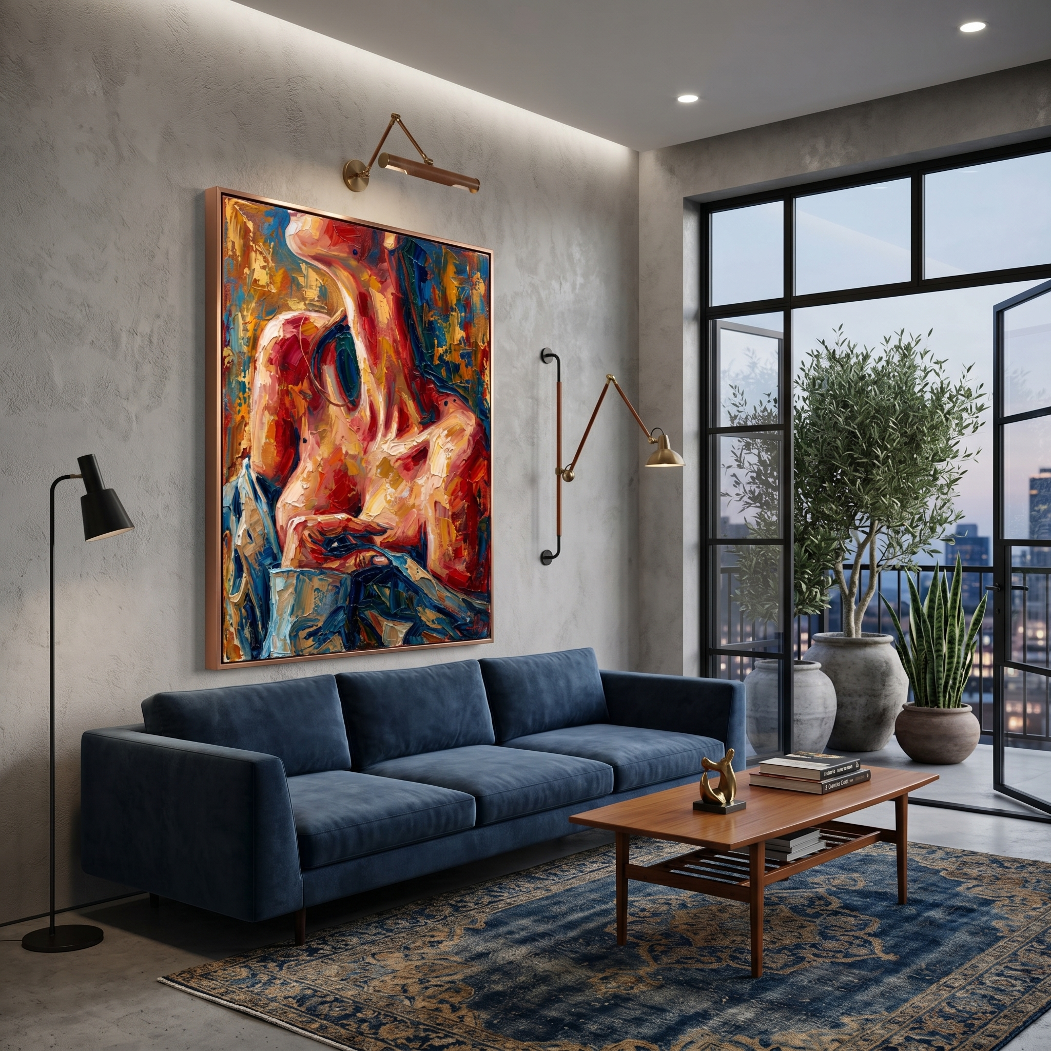 Your size, your printer, your walls — download this abstract wall art and print your canvas painting at home
