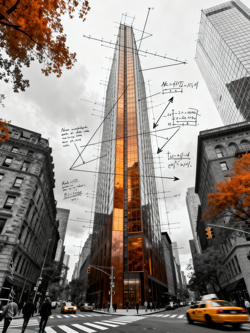 Copper Facade NYC Skyscraper Poster Print | Architectural Art | Multiple Sizes | Premium Matte Paper or Digital Download AffinityArts