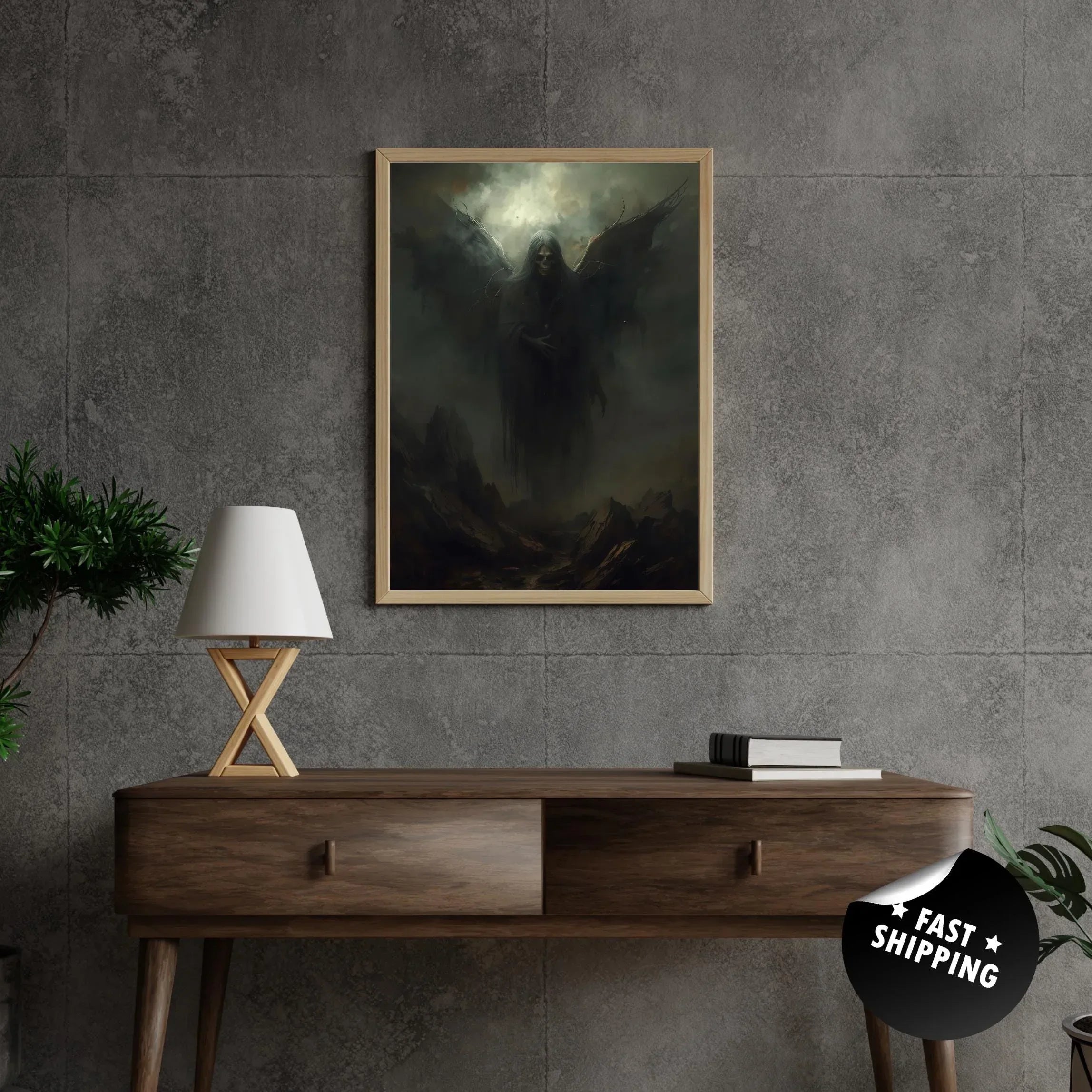 Dark Gothic Wall Art | Fantasy Print for Mysterious Interiors | Gothic Decor Gift - AffinityArts 