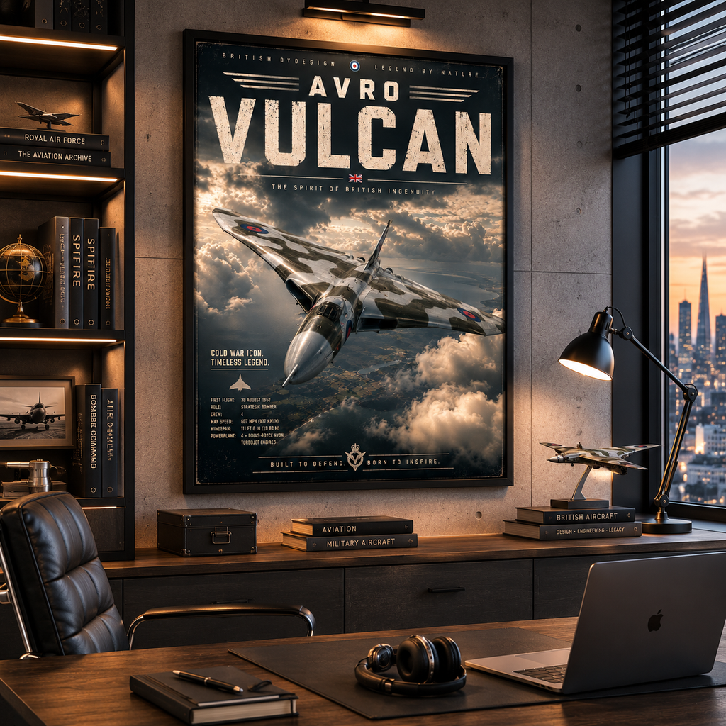 your size, your printer, your walls — Vulcan bomber file