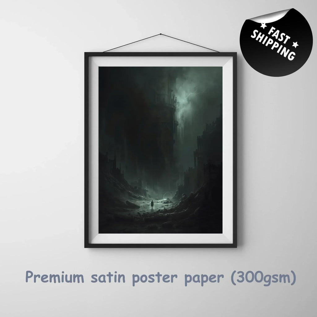 Dark Fantasy Art Print: Apocalypse Survivor, Gothic Wall Decor - AffinityArts 