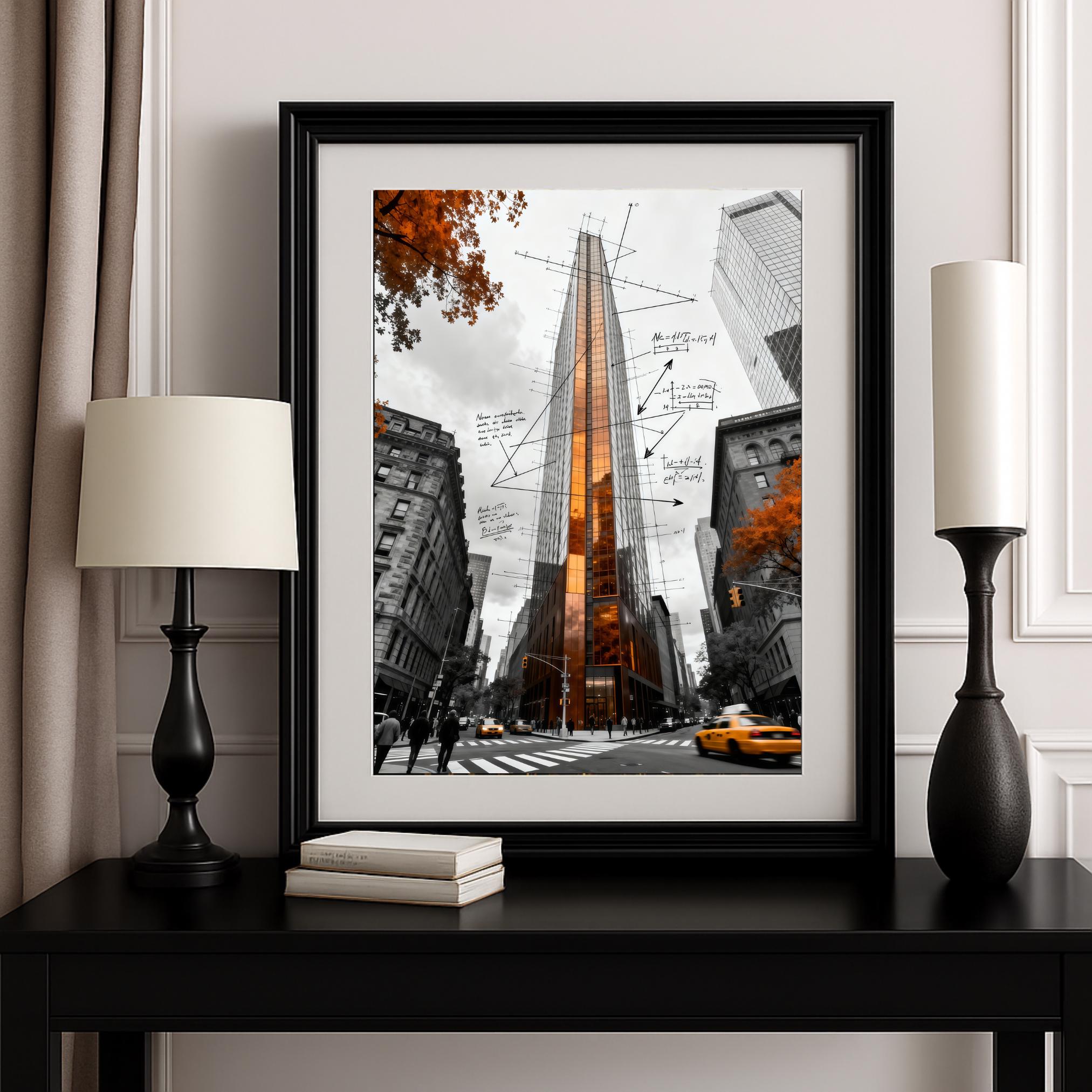 Copper Facade NYC Skyscraper Poster Print | Architectural Art | Multiple Sizes | Premium Matte Paper or Digital Download AffinityArts
