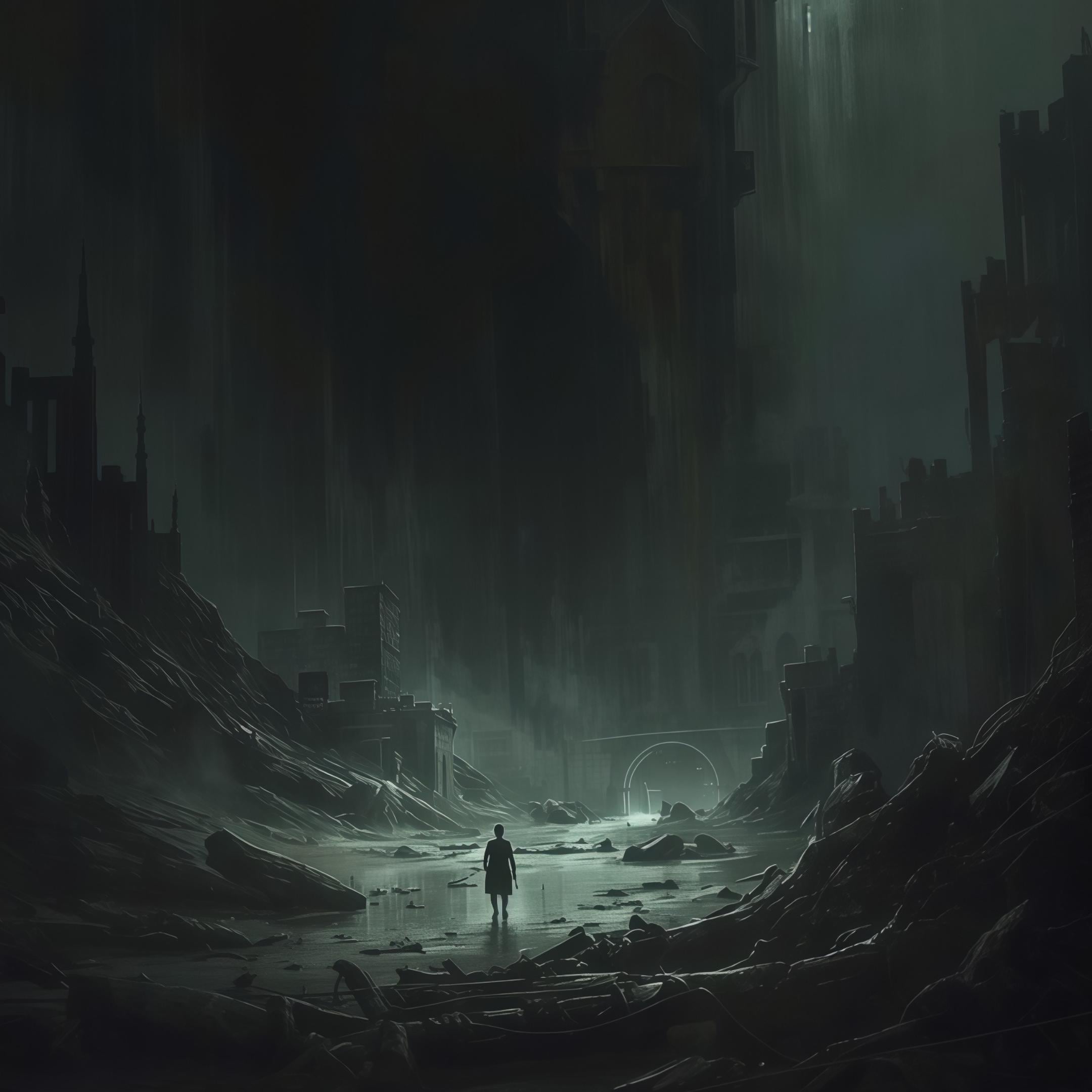 Dark Fantasy Art Print: Apocalypse Survivor, Gothic Wall Decor