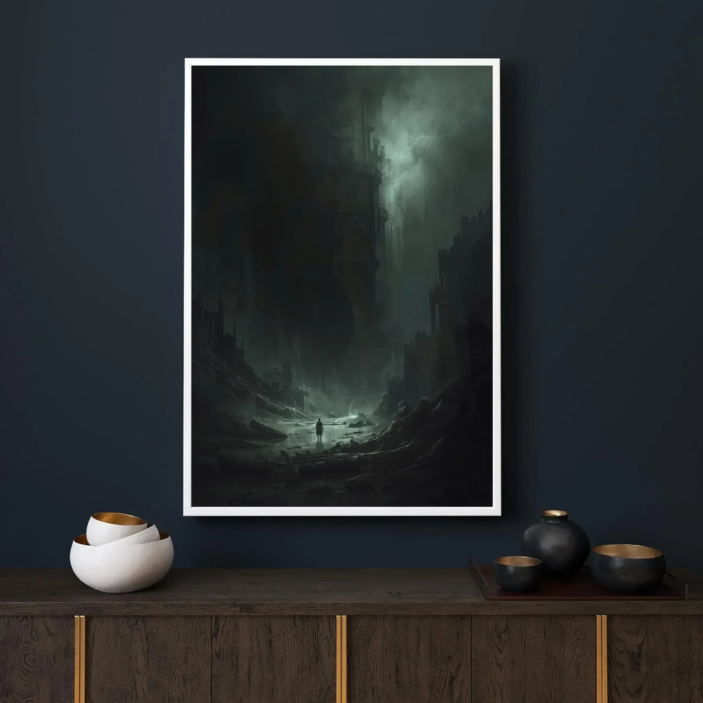 Dark Fantasy Art Print: Apocalypse Survivor, Gothic Wall Decor - AffinityArts 