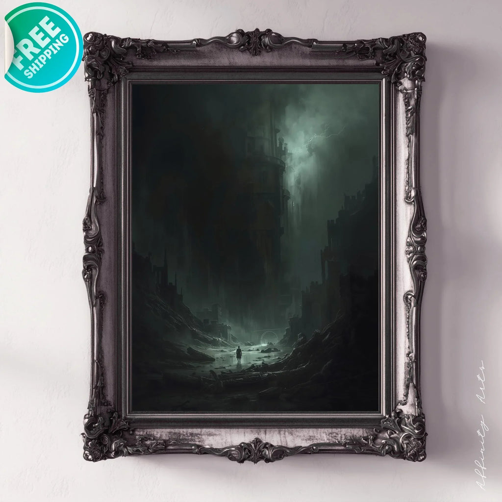 Dark Fantasy Art Print: Apocalypse Survivor, Gothic Wall Decor - AffinityArts 
