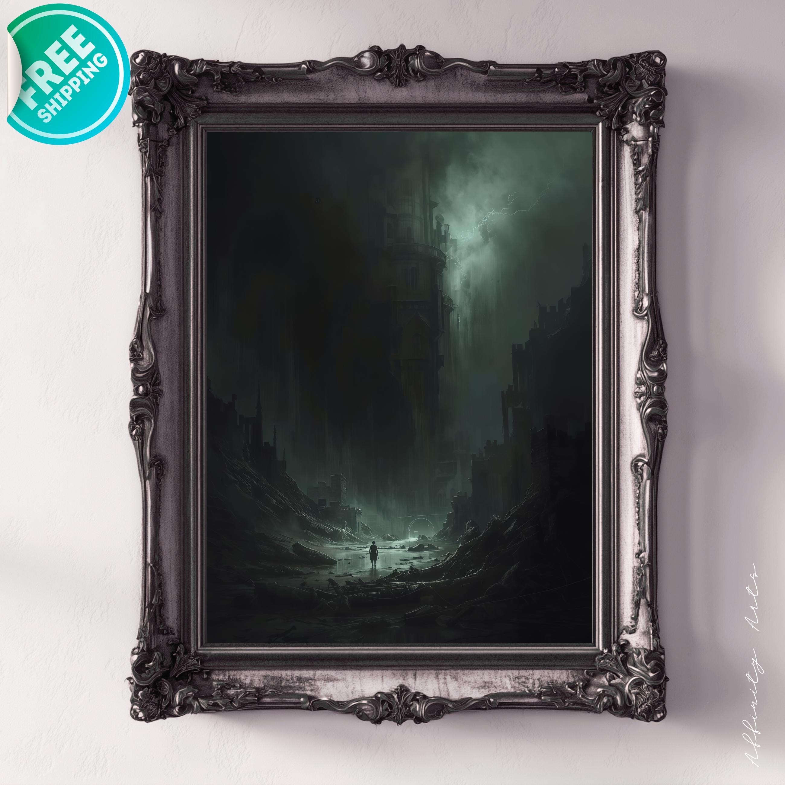 Dark Fantasy Art Print: Apocalypse Survivor, Gothic Wall Decor