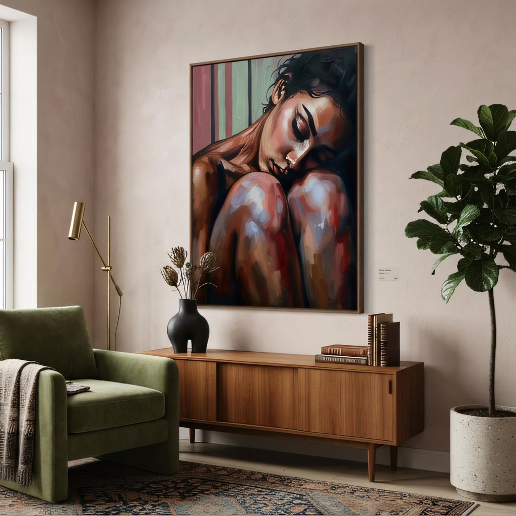 Figurative Art Prints Woman Portrait | Expressive Impressionism | Bedroom Living Room Wall Decor Digital Prints AffinityArts