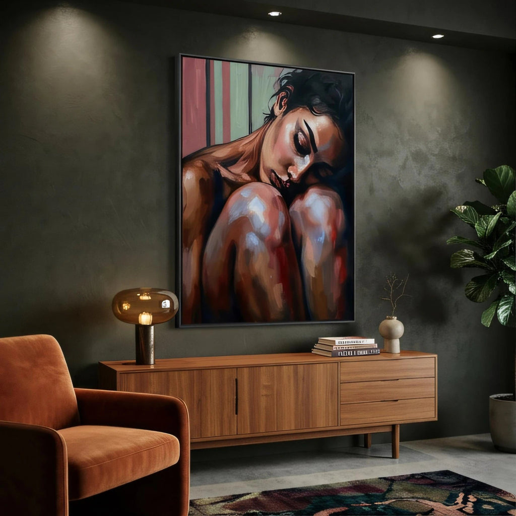 Figurative Art Prints Woman Portrait | Expressive Impressionism | Bedroom Living Room Wall Decor Digital Prints AffinityArts
