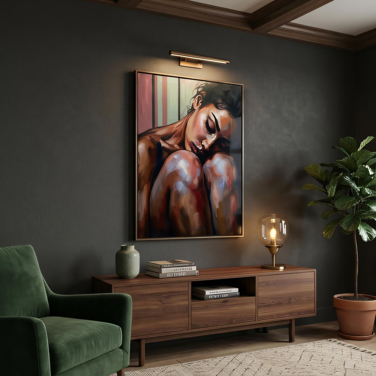 Figurative Art Prints Woman Portrait | Expressive Impressionism | Bedroom Living Room Wall Decor Digital Prints AffinityArts