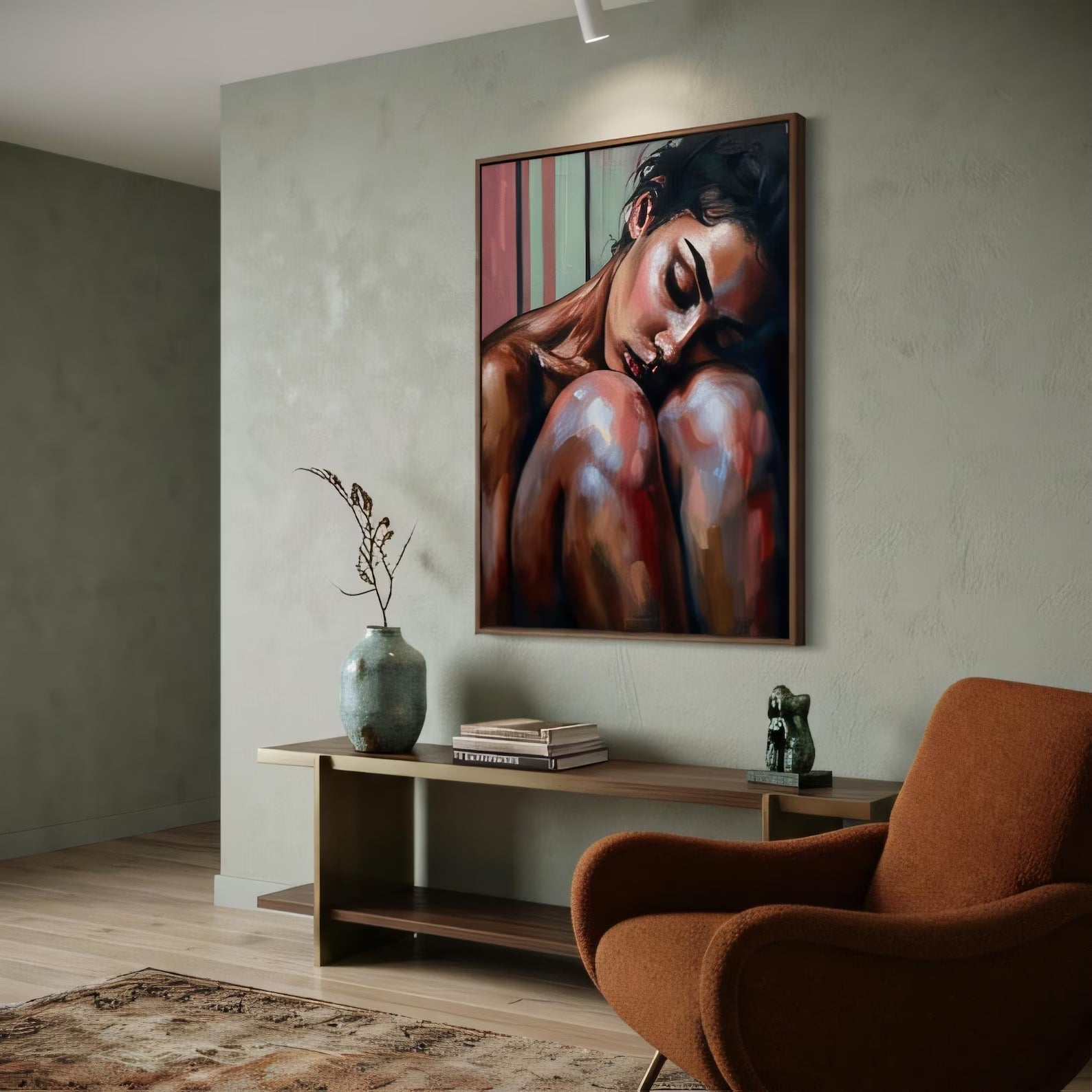 Figurative Art Prints Woman Portrait | Expressive Impressionism | Bedroom Living Room Wall Decor Digital Prints AffinityArts