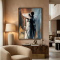 Abstract Couple Canvas Art: Romantic Bedroom Wall Decor AffinityArts